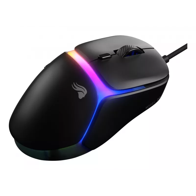 Glorious Gaming Model D3 Wired žaidimų pelė - itin lengva 57g, optiniai jungikliai 130M paspaudimų, 30K DPI BAMF 3.0 jutiklis, 750 IPS sekimas, 50G pagreitis, tinka visiems laikymo būdams - juoda
