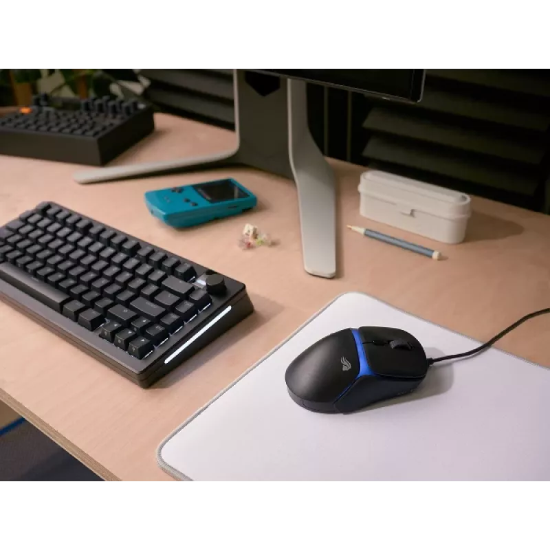 Glorious Gaming Model D3 Wired žaidimų pelė - itin lengva 57g, optiniai jungikliai 130M paspaudimų, 30K DPI BAMF 3.0 jutiklis, 750 IPS sekimas, 50G pagreitis, tinka visiems laikymo būdams - juoda