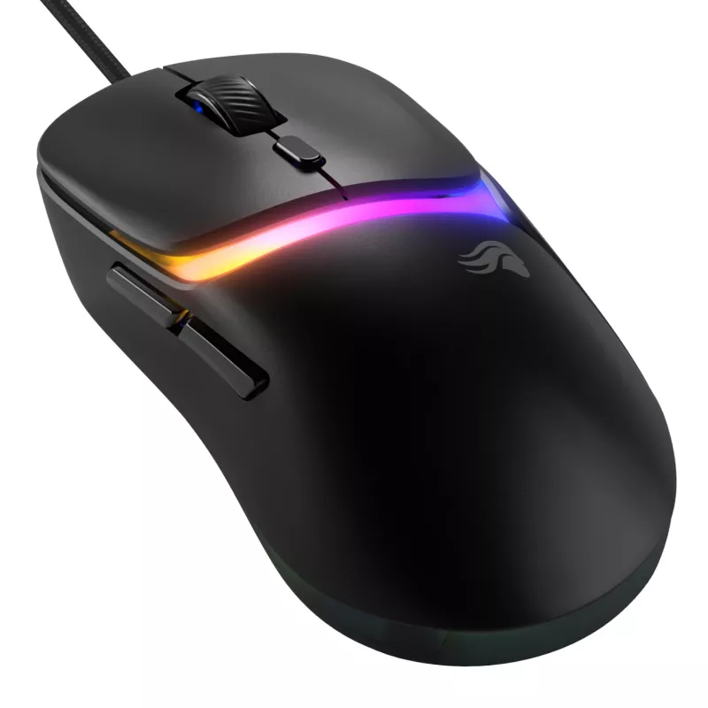 Glorious Gaming Model D3 Wired žaidimų pelė - itin lengva 57g, optiniai jungikliai 130M paspaudimų, 30K DPI BAMF 3.0 jutiklis, 750 IPS sekimas, 50G pagreitis, tinka visiems laikymo būdams - juoda