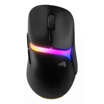 Glorious Gaming Model D3 Wireless Gaming Mouse – belaidė pelė su InfinitePlay keičiamų baterijų sistema, 8k dažniu, 130M optiniais jungikliais, itin lengva 69g, 30K optiniu jutikliu, RGB – juoda