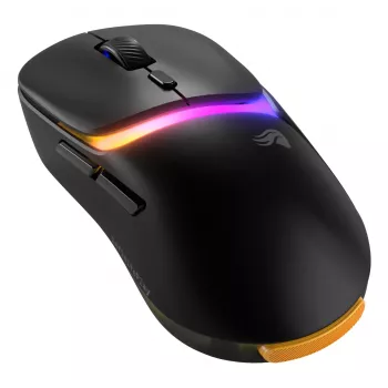 Glorious Gaming Model D3 Wireless Gaming Mouse – belaidė pelė su InfinitePlay keičiamų baterijų sistema, 8k dažniu, 130M optiniais jungikliais, itin lengva 69g, 30K optiniu jutikliu, RGB – juoda