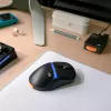 Glorious Gaming Model D3 Wireless Gaming Mouse – belaidė pelė su InfinitePlay keičiamų baterijų sistema, 8k dažniu, 130M optiniais jungikliais, itin lengva 69g, 30K optiniu jutikliu, RGB – juoda