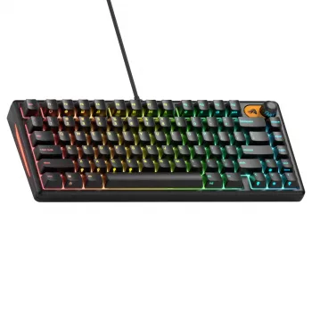 Glorious Gaming GMBK 75% klaviatūra, USB, QWERTY, JAV išdėstymas, juoda
