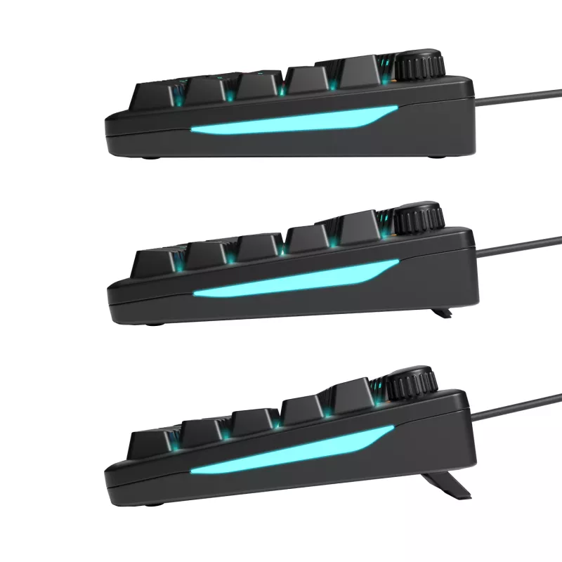 Glorious Gaming GMBK 75% klaviatūra, USB, QWERTY, JAV išdėstymas, juoda