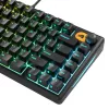 Glorious Gaming GMBK 75% klaviatūra, USB, QWERTY, JAV išdėstymas, juoda