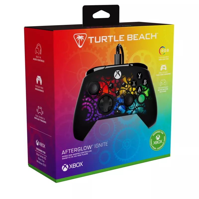 Žaidimų pultas Turtle Beach Afterglow Ignite Wired RGB Controller su RGB apšvietimu ir perprogramuojamais mygtukais