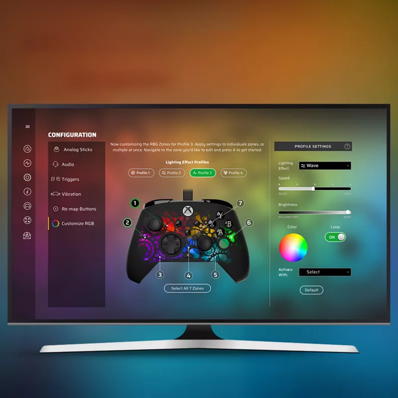 Žaidimų pultas Turtle Beach Afterglow Ignite Wired RGB Controller su RGB apšvietimu ir perprogramuojamais mygtukais