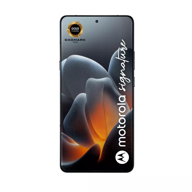 Išmanusis telefonas Motorola Signature 8 Gen 5, 6,78 colio OLED 2780×1264, 16 GB RAM, 512 GB, 50+50 MP, Dual SIM, Android 16, 5200 mAh, tamsiai mėlynas