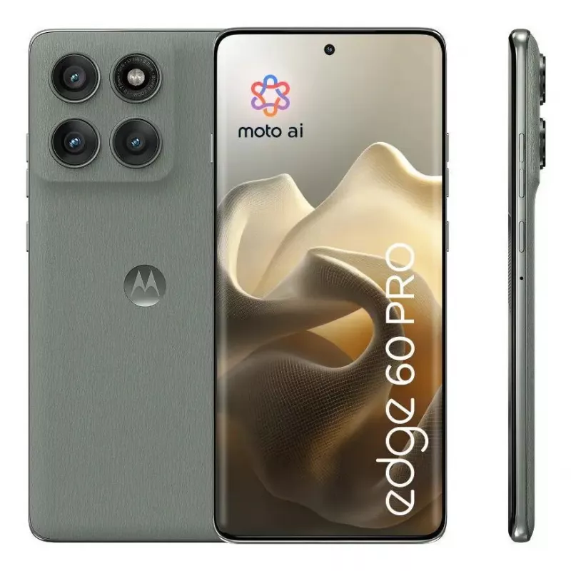 Išmanusis telefonas Motorola edge 60 pro PB7X0090DE 16,9 cm (6,67 colio) Dual SIM Android 15 5G USB Type-C 8 GB 256 GB 6000 mAh Pilka