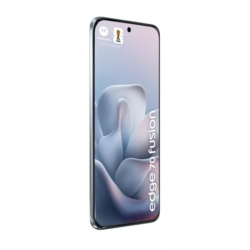 Išmanusis telefonas Motorola edge 70 fusion — 6,78 colio (17,2 cm) OLED, Snapdragon 7s Gen 3, 12 GB RAM, 256 GB, Dual SIM, 7000 mAh, šviesiai mėlyna
