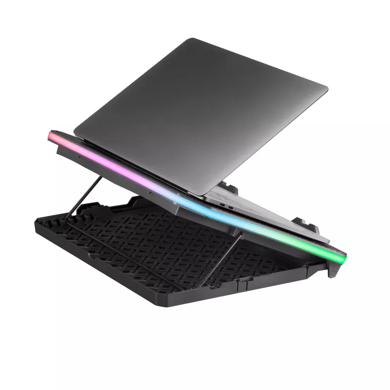 Mars Gaming MNBC6, aušinimo stovas + stovas XL 19'' ARGB, 3 ventiliatoriai, mobiliojo telefono stovas