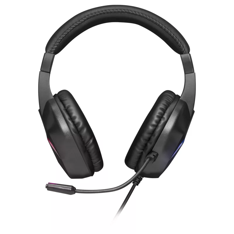 Mars Gaming MH122 Black, FRGB ausinės žaidimams su mikrofonu, HiFi garsas, triukšmo slopinimas, itin lengvos, PS4 PS5 Xbox Switch Tablet Windows Mac