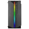 Mars Gaming MC-S1 Black kompiuterio korpusas Micro-ATX ARGB apšvietimas 12 režimų FRGB ventiliatorius