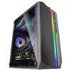 Mars Gaming MC-S1 Black kompiuterio korpusas Micro-ATX ARGB apšvietimas 12 režimų FRGB ventiliatorius