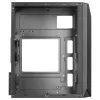 Mars Gaming MC-S1 Black kompiuterio korpusas Micro-ATX ARGB apšvietimas 12 režimų FRGB ventiliatorius