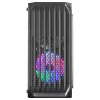 Mars Gaming MC-S2 Black kompiuterio korpusas Micro-ATX, 2 FRGB ventiliatoriai, priekinės grotelės, šoninis langas