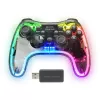 Mars Gaming MGP-24 belaidis žaidimų pultas 2.4GPRO Neon RGB dviguba haptinė vibracija analoginiai svirtys PC PS3 PS4 XBOX360 Raspberry Pi Mac Android