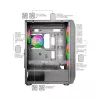 Mars Gaming MC-KX Black Premium E-ATX Gaming Tower su FREEZER CPU sistema, 5 itin tyliais ARGB ventiliatoriais, ARGB valdikliu ir RF nuotolinio valdymo pultu, tinklinis priekis