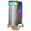 Mars Gaming MCPU-VR Juodas CPU aušintuvas Dvigubas Infinity veidrodis ARGB 4 HCT šilumos vamzdžiai 180W TDP Itin tylus PWM 12cm ventiliatorius
