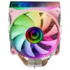 Mars Gaming MCPU-VR Pink CPU aušintuvas Dual Infinity Mirror ARGB 4 HCT šilumos vamzdeliai 180W TDP itin tylus PWM 12cm ventiliatorius