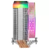 Mars Gaming MCPU-VR Pink CPU aušintuvas Dual Infinity Mirror ARGB 4 HCT šilumos vamzdeliai 180W TDP itin tylus PWM 12cm ventiliatorius