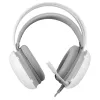 Mars Gaming MH-GLOW White 360° Full Chroma RGB Flow ausinės su triukšmo slopinimo mikrofonu, itin lengvas dizainas, atminties putų pagalvėlės, universali suderinamumas