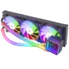 Mars Gaming ML-ULTRA360 Black skystis CPU aušinimas TDP 650W Infinity Mirror 3 tylūs FDB ARGB ventiliatoriai ARGB vamzdeliai Universalus multisocket