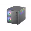 Mini bokštas Mars Gaming MC-400 White 2x 120mm priekiniai ventiliatoriai