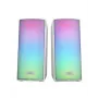 Mars Gaming MSRGB2W nešiojamas stereo garsiakalbis su RGB apšvietimu, baltas, 15 W