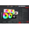 Mars Gaming MLVISION240 procesoriaus aušinimo sistema Visapusis skystinis aušintuvas 12 cm Juoda