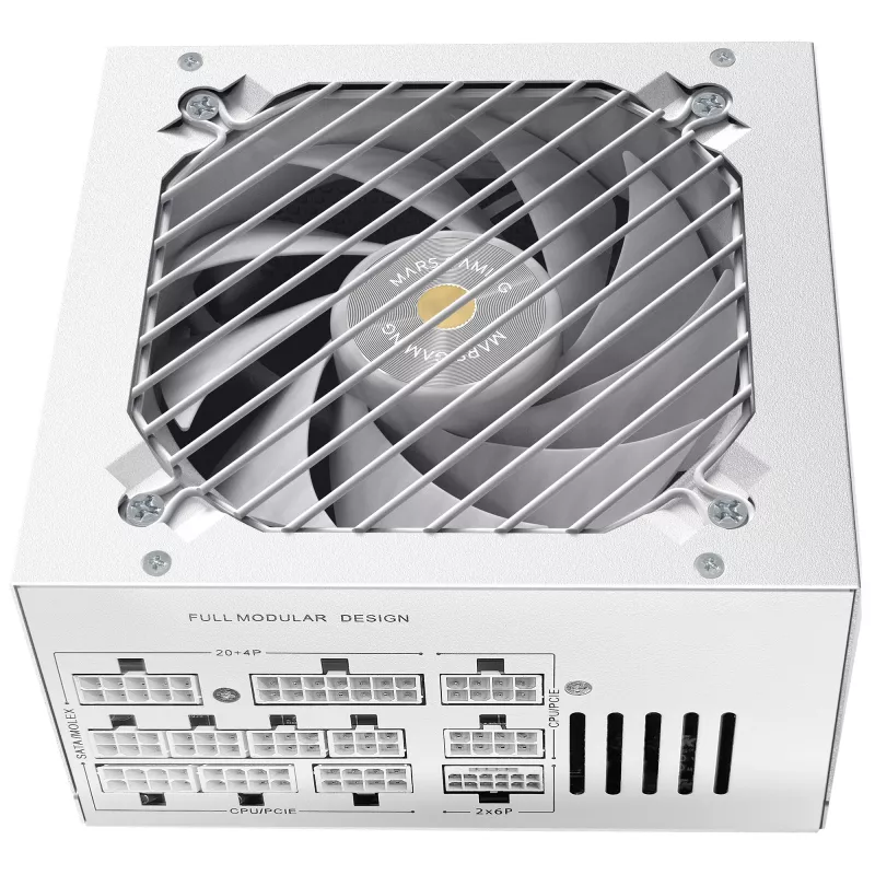 Mars Gaming MPB1000PSIW maitinimo blokas 1000 W 24-pin ATX ATX Baltas