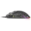 Mars Gaming MM55 Black RGB Chroma Gaming Pelė Itin Lengva 55g 12800 DPI HUANO Mechaniniai Jungikliai