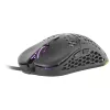 Mars Gaming MM55 Black RGB Chroma Gaming Pelė Itin Lengva 55g 12800 DPI HUANO Mechaniniai Jungikliai