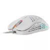 Mars Gaming MM55W White RGB Chroma pelė žaidimams itin lengva 55g 12800 DPI HUANO mechaniniai jungikliai