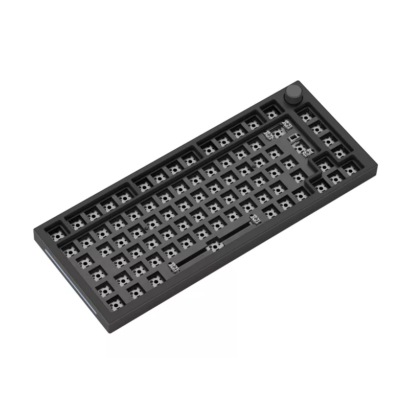 Klaviatūros karkasas GLORIOUS GMMK Pro — 75 % aliuminio korpusas, juodas, 332×135×32 mm, 1,5 kg