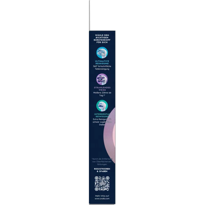 Oral-B dantų šepetėlio galvutė 6 vnt. Baltas