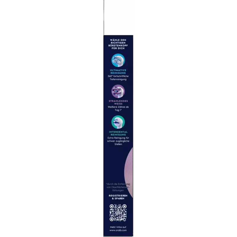 Oral-B dantų šepetėlio galvutė 6 vnt. Baltas