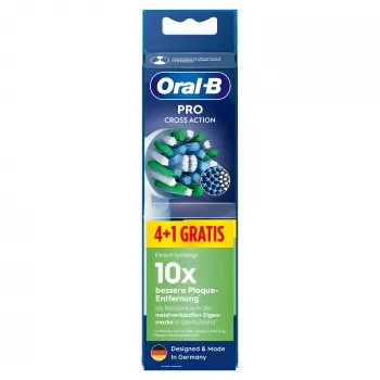 Pakeičiamos šepetėlių galvutės BRAUN Oral‑B Pro CrossAction – 5 vnt. suderinamos galvutės