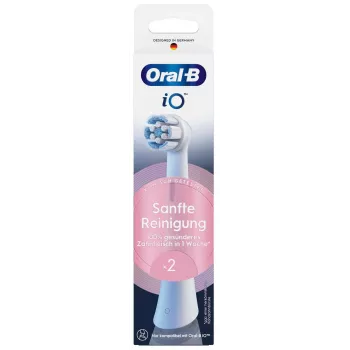 Pakeičiamos šepetėlio galvutės Oral-B iO Gentle Cleaning White, 2 vnt.