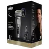Folinis skustuvas Braun Series 9 Pro+ 9675cc Pilka Sidabrinė Nerūdijantis Plienas