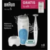 Braun Silk-épil 5 810 + Gillette Venus Trimmer 28 pincetai, mėlyna, balta