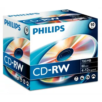 Philips CD-RW CW7D2NJ10/00 daugkartinio įrašymo kompaktinis diskas 700 MB