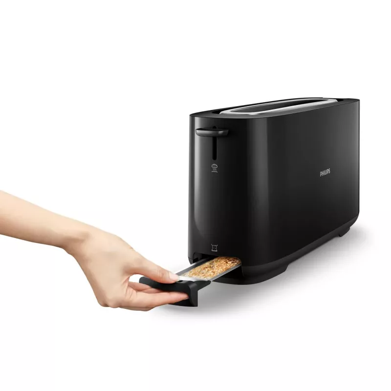 Skrudintuvas Philips Daily Collection HD2590/90 su ilgu lizdu, juodas