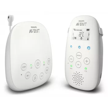 Philips AVENT SCD713/26 vaizdo kūdikio monitorius 330 m Pilka, Balta