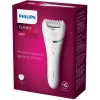 Philips Series 8000 BRE715/00 šlapias ir sausas epiliatorius, sidabrinis, baltas, 32 pincetai, 70400 aps./min., baterija, 15 V, įmontuota baterija