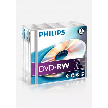 Philips DVD-RW DN4S4J05F/00 daugkartinio įrašymo diskas