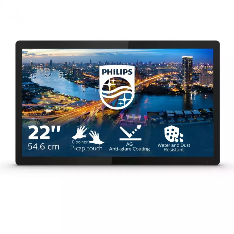 Philips B Line 222B1TFL/00 monitor 54,6 cm (21,5 col.) 1920 x 1080 pikselių Full HD LED liečiamas juodas