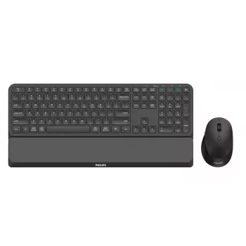 Philips 6000 serijos SPT6607B/31 klaviatūra su pele, universali RF belaidė + Bluetooth, juoda