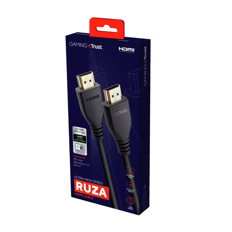Trust GXT 731 Ruza HDMI laidas 1,8 m HDMI A tipo (standartinis)