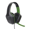 Trust GXT 415X ZIROX ausinės su laidu, žaidimų, lankeliu, juodos, žalios